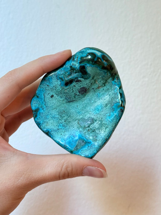 Malachite and chrysocolla ( Polished )