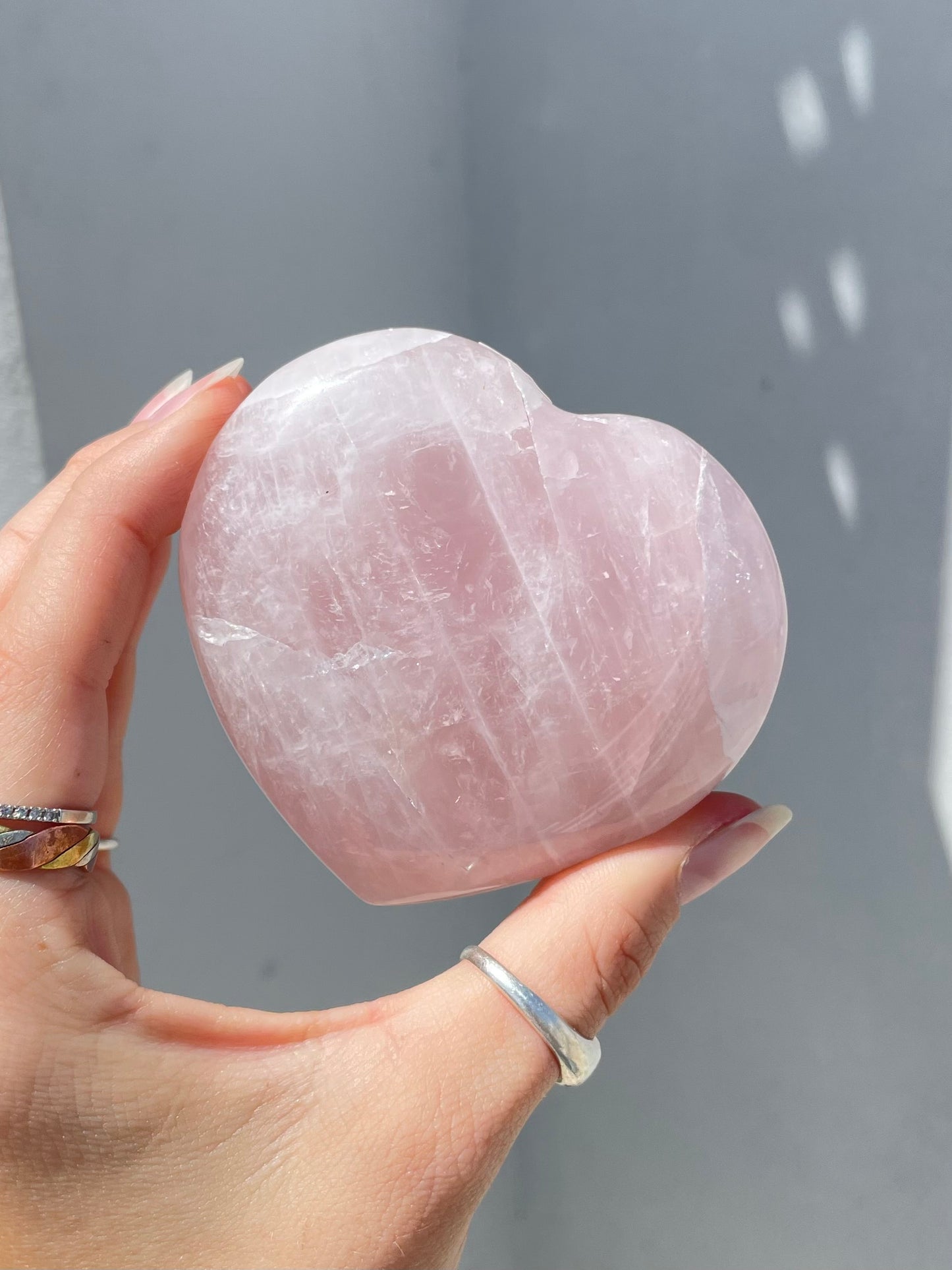 Rose Quartz Heart