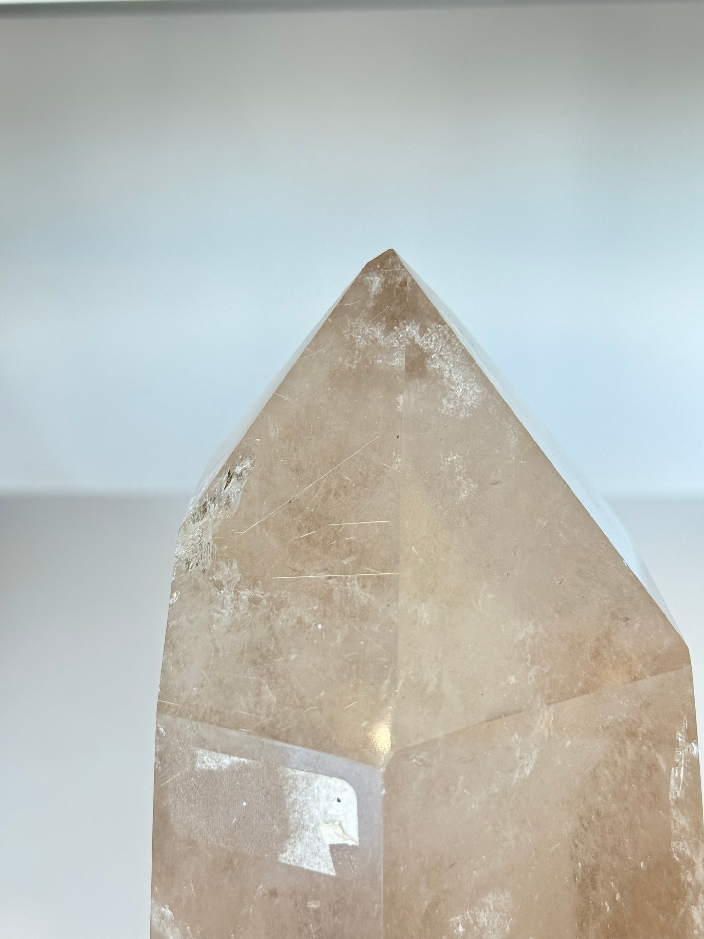 Smoky and Rutilated Quartz Point