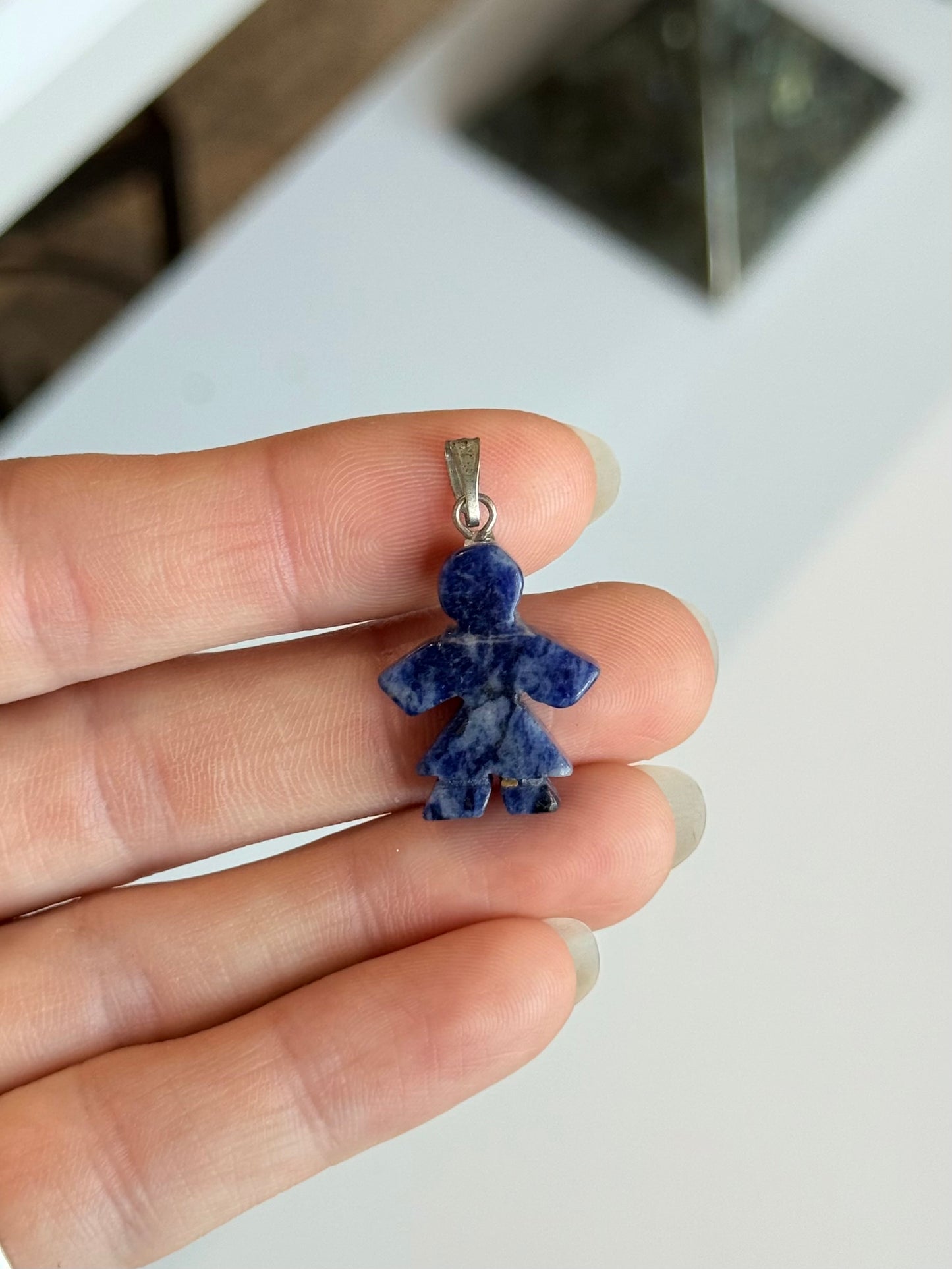 Blue Stone Girl Pendant