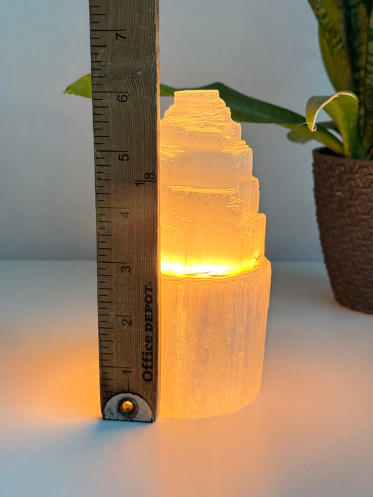 Selenite Lamp ( 6” Tall )