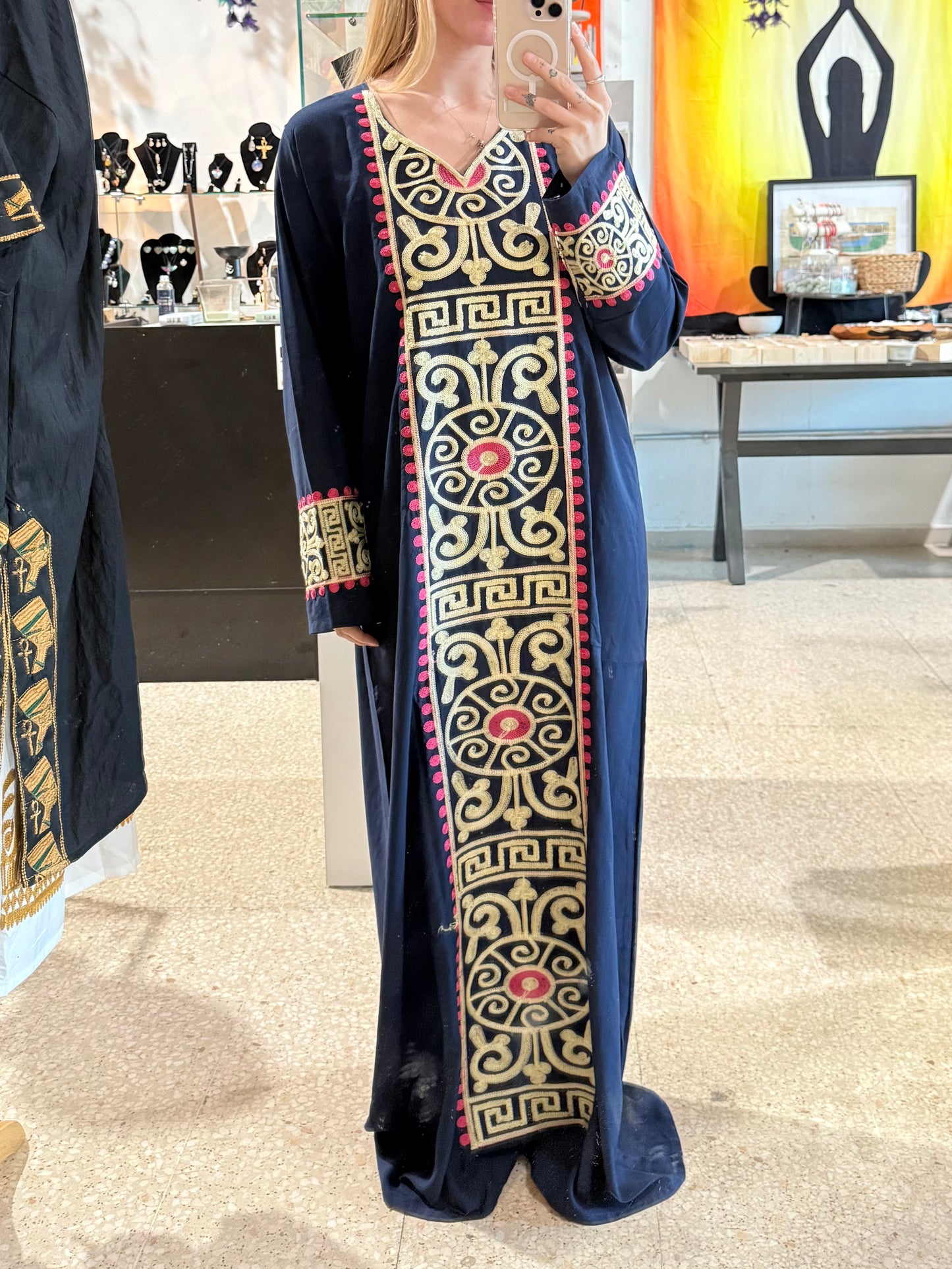 100% Cotton Dress ( Dark Blue )