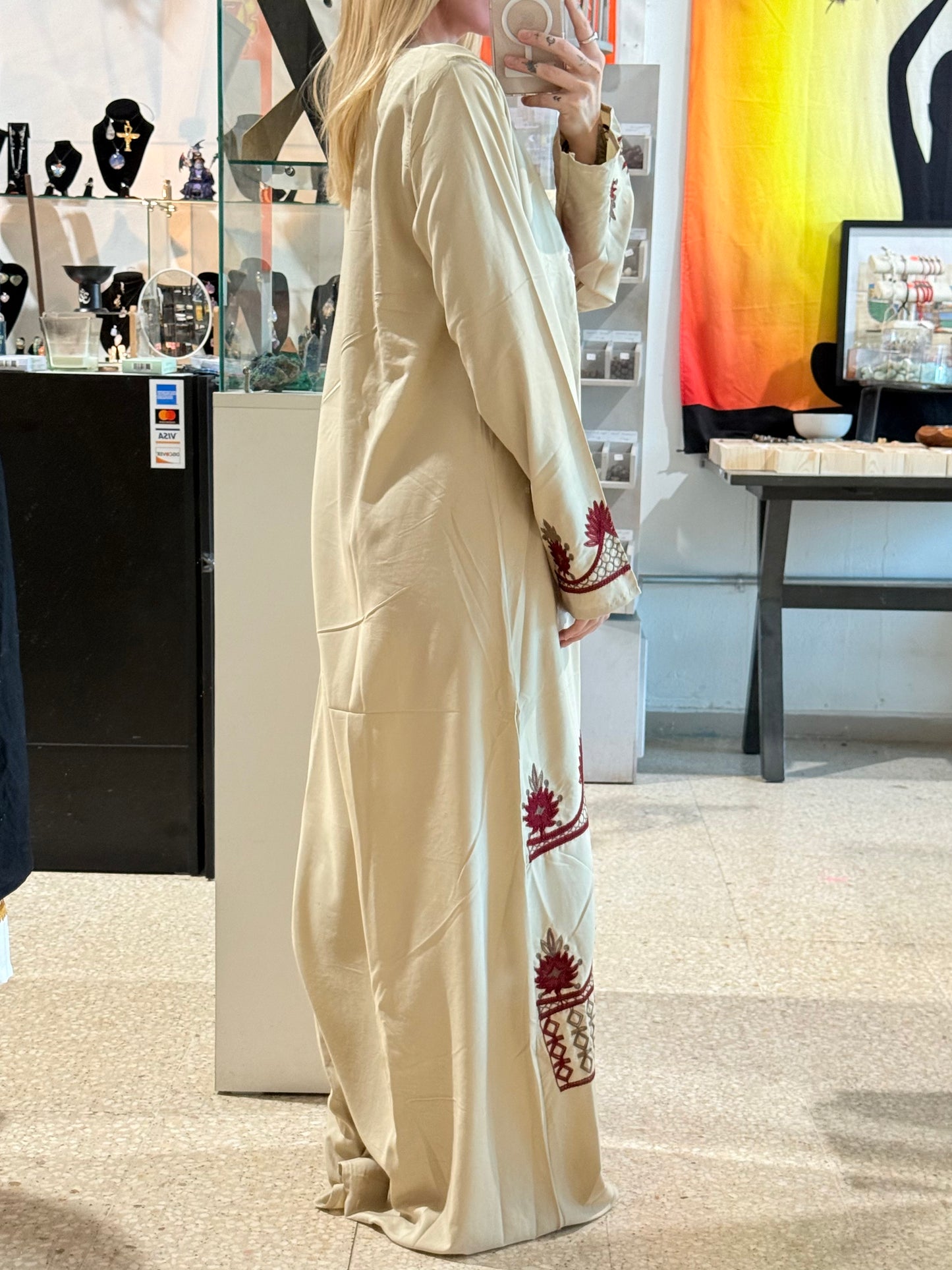 100% Cotton Dress ( Nude )