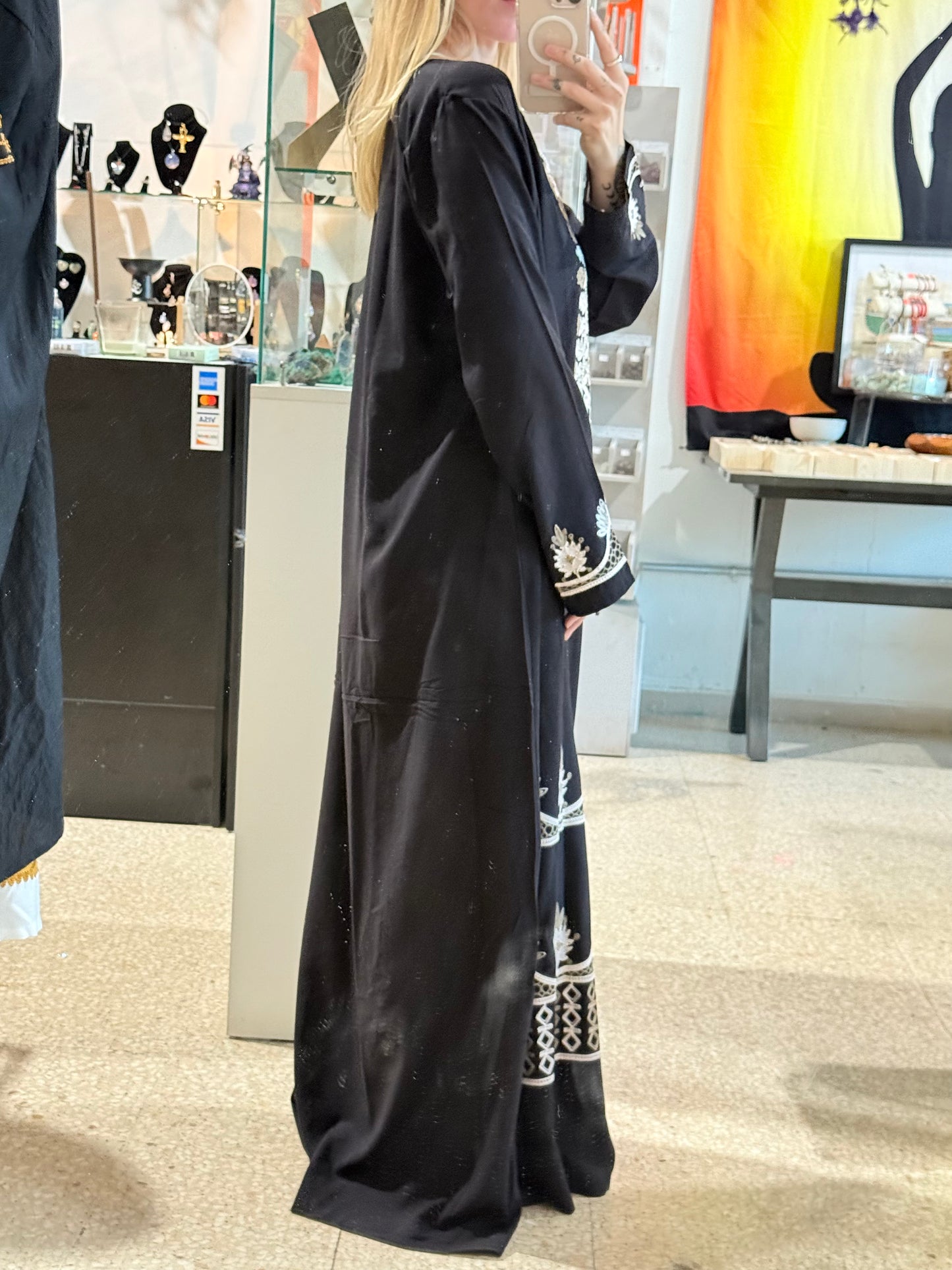 100% Cotton Dress ( Black )