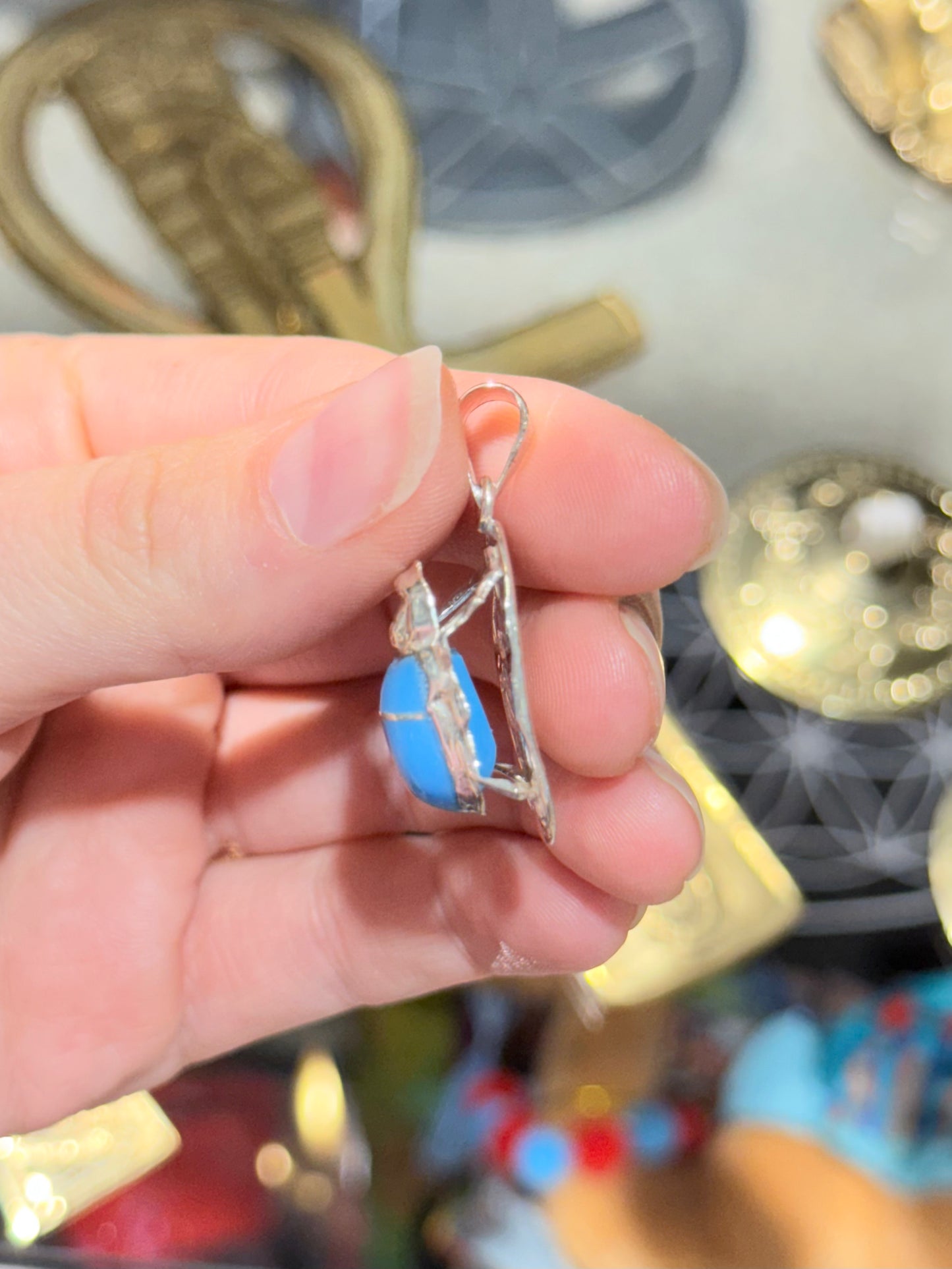 Scarab Turquoise Pendant