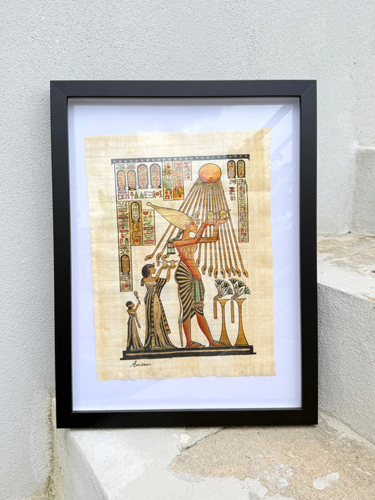 Egyptian Papyrus – Akhenaten and the Worship of Aten