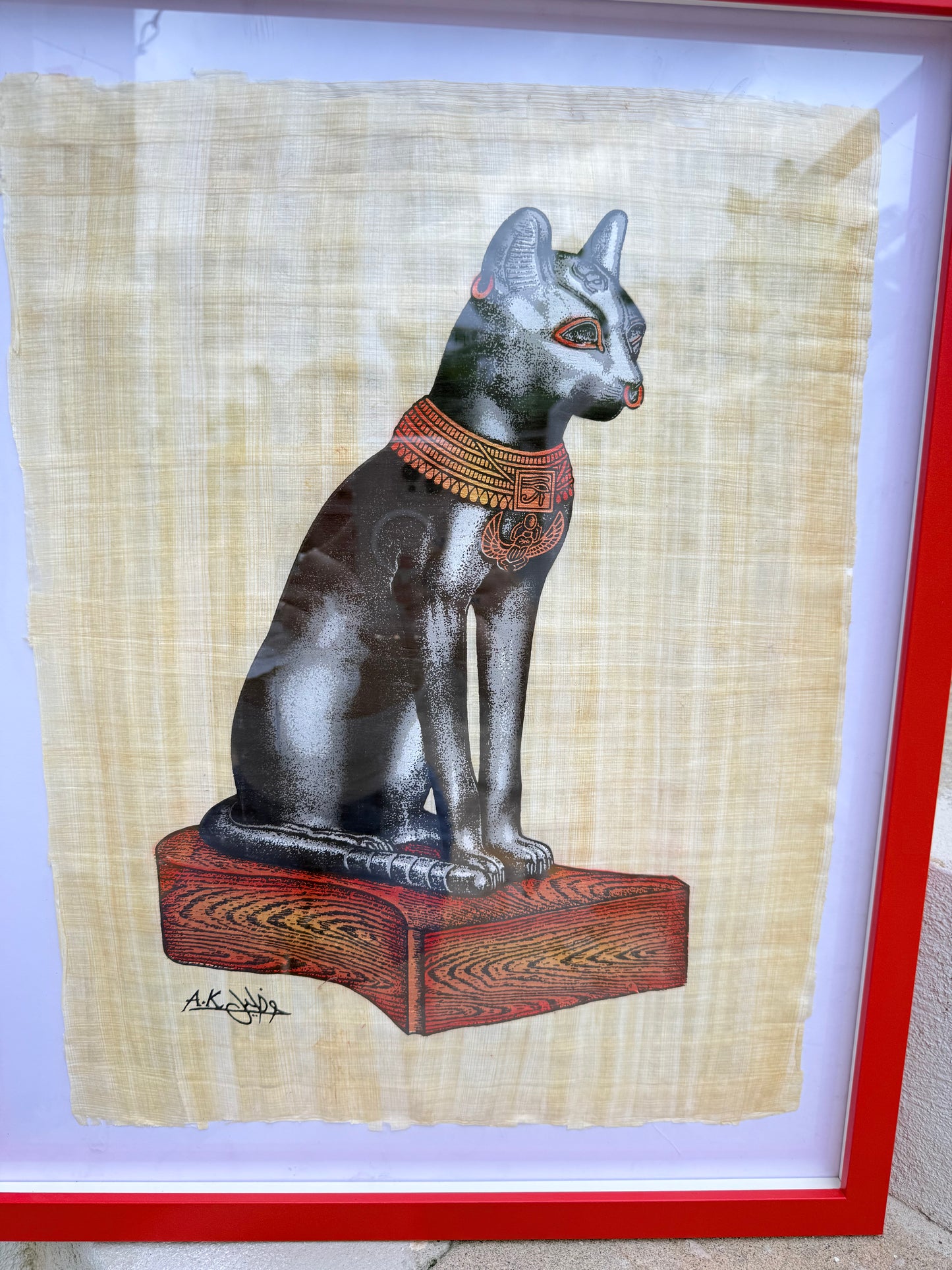 Egyptian Papyrus – Bastet, the Cat Goddess