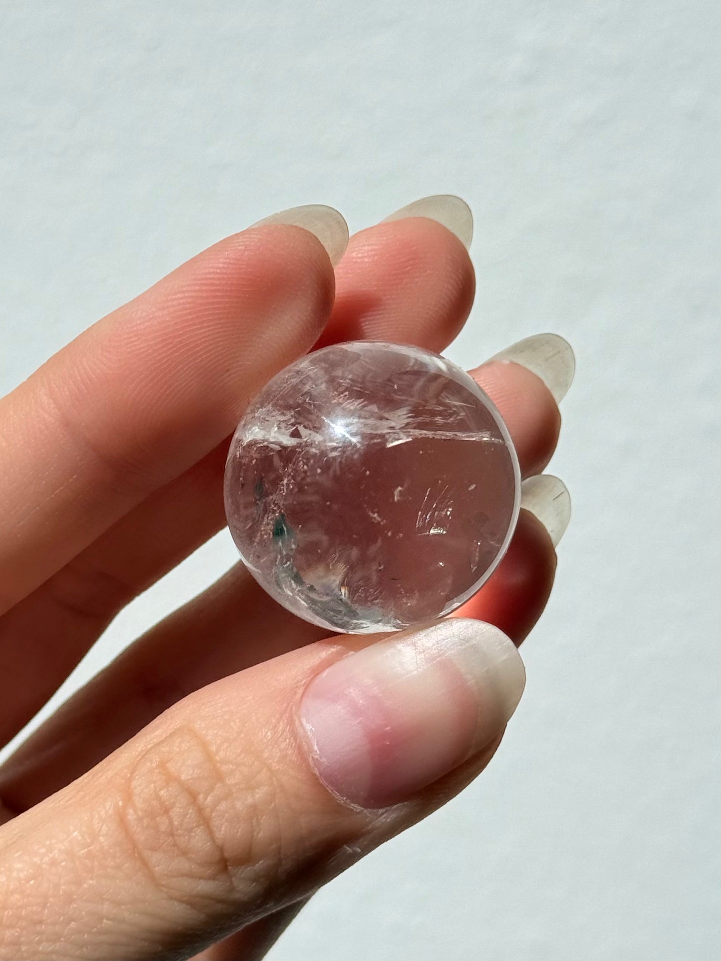 Clear Quartz Sphere | With Natural Inclusions