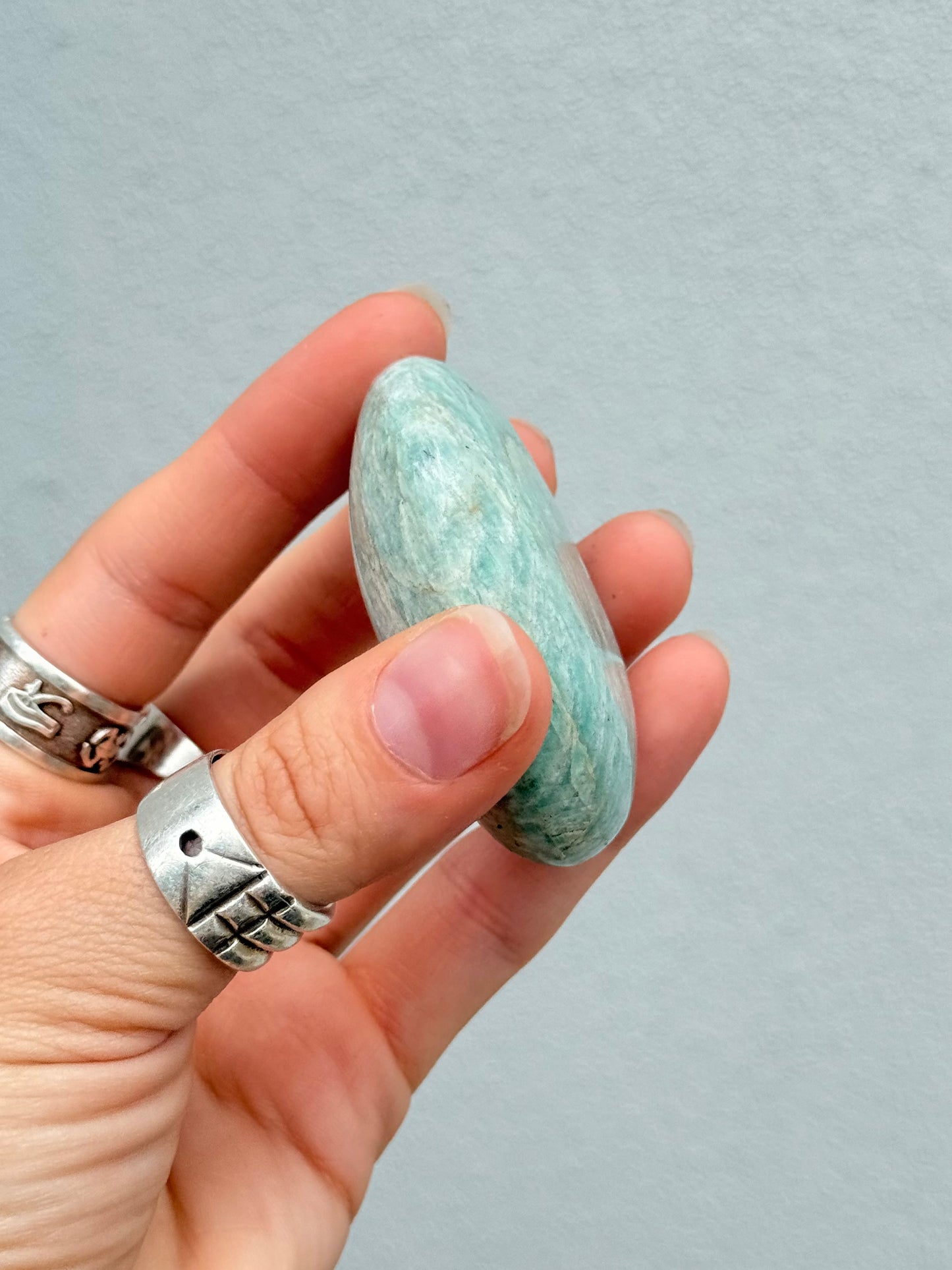 Amazonite Palm Stone