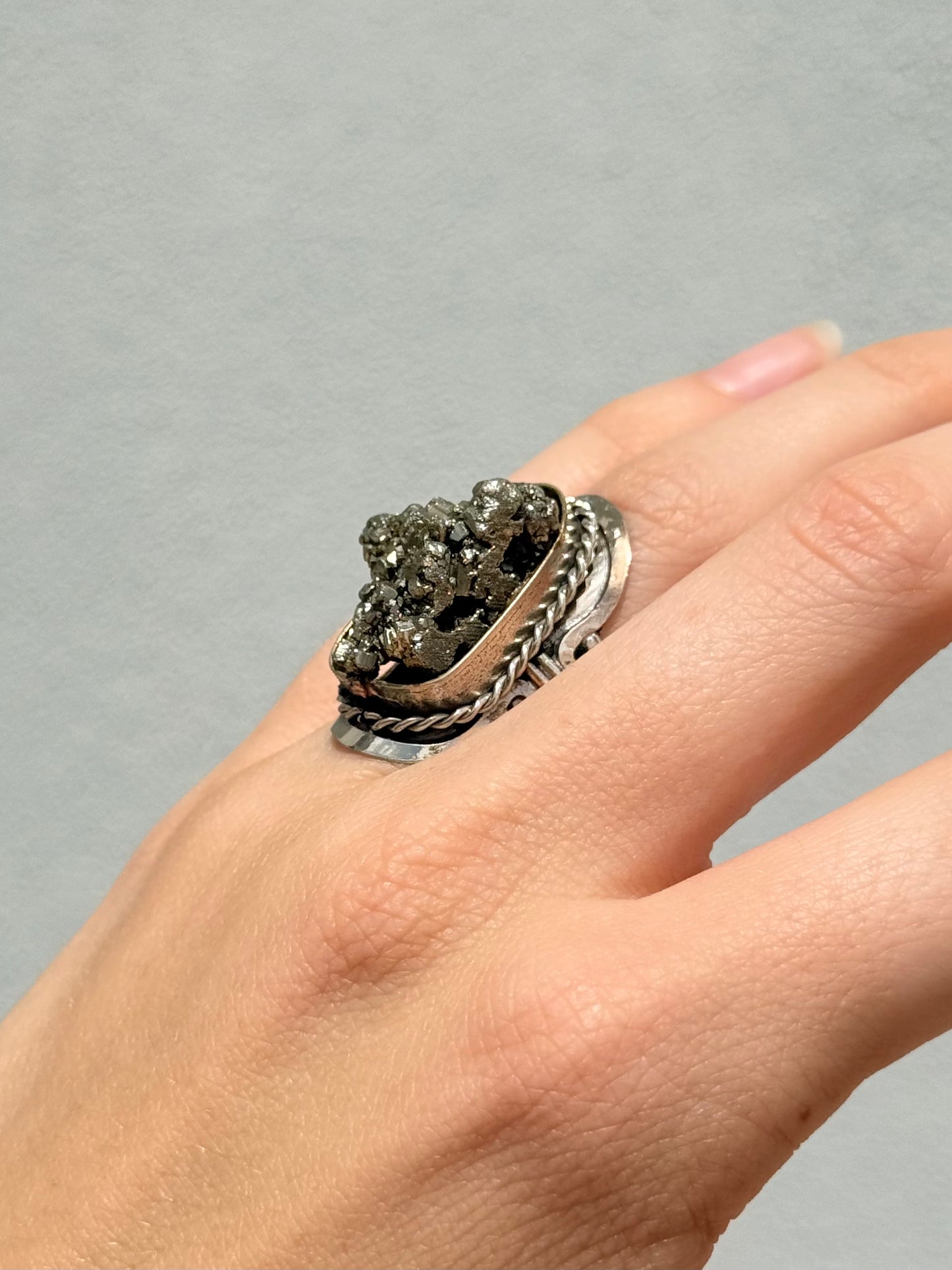 Pyrite Ring ( Ajustable )