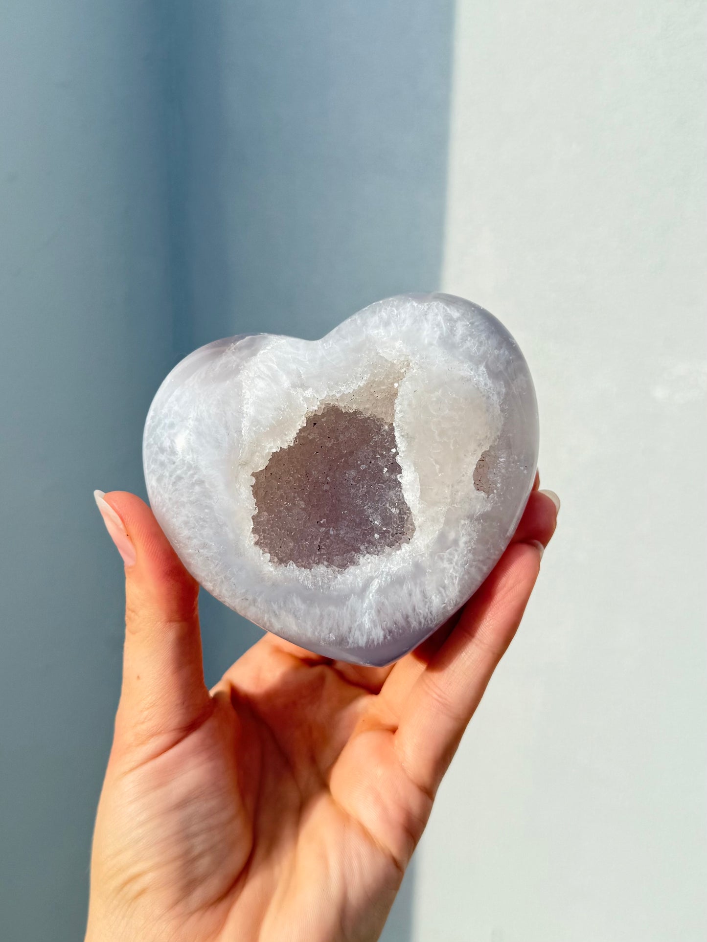 Amethyst Druzy Heart - Brazil