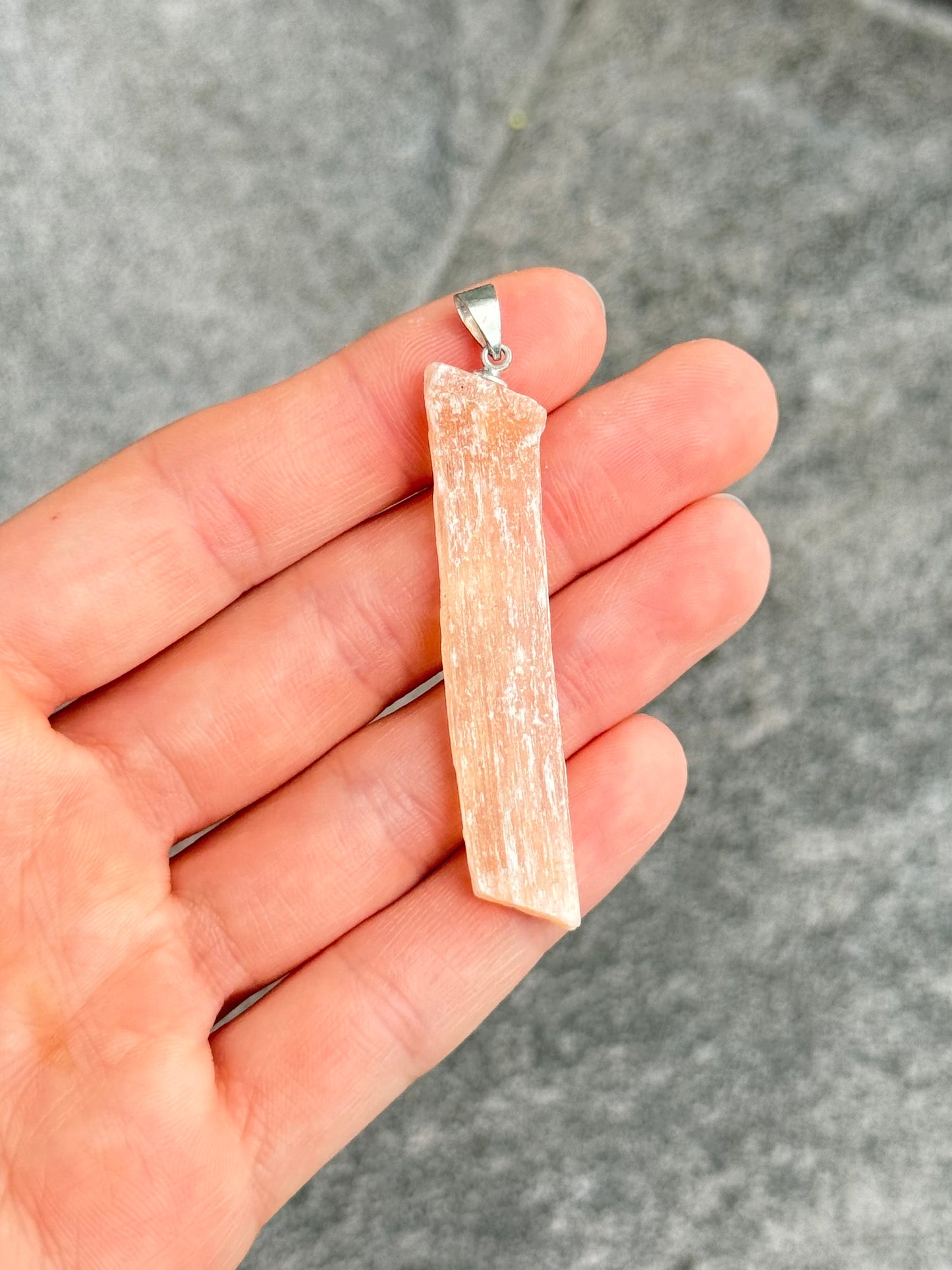 Orange Selenite Pendant ( Marruecos )