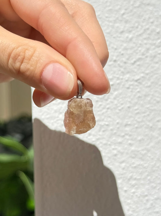 Raw Fluorite Pendant