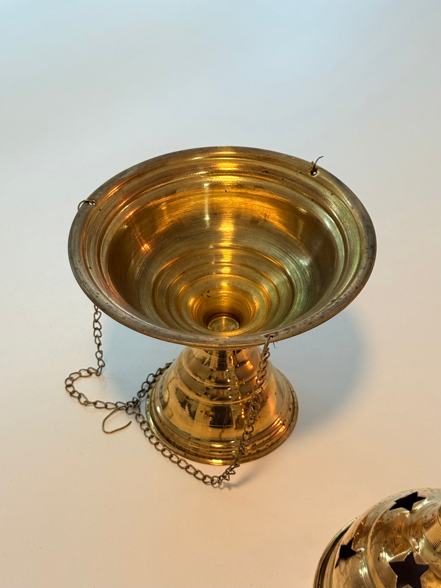 Brass Incense Burner for Smudging Lamp Resin Rituals