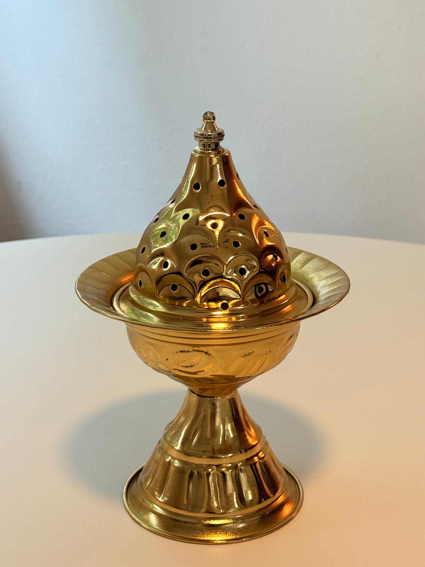 Brass Incense Burner for Smudging Lamp Resin Rituals