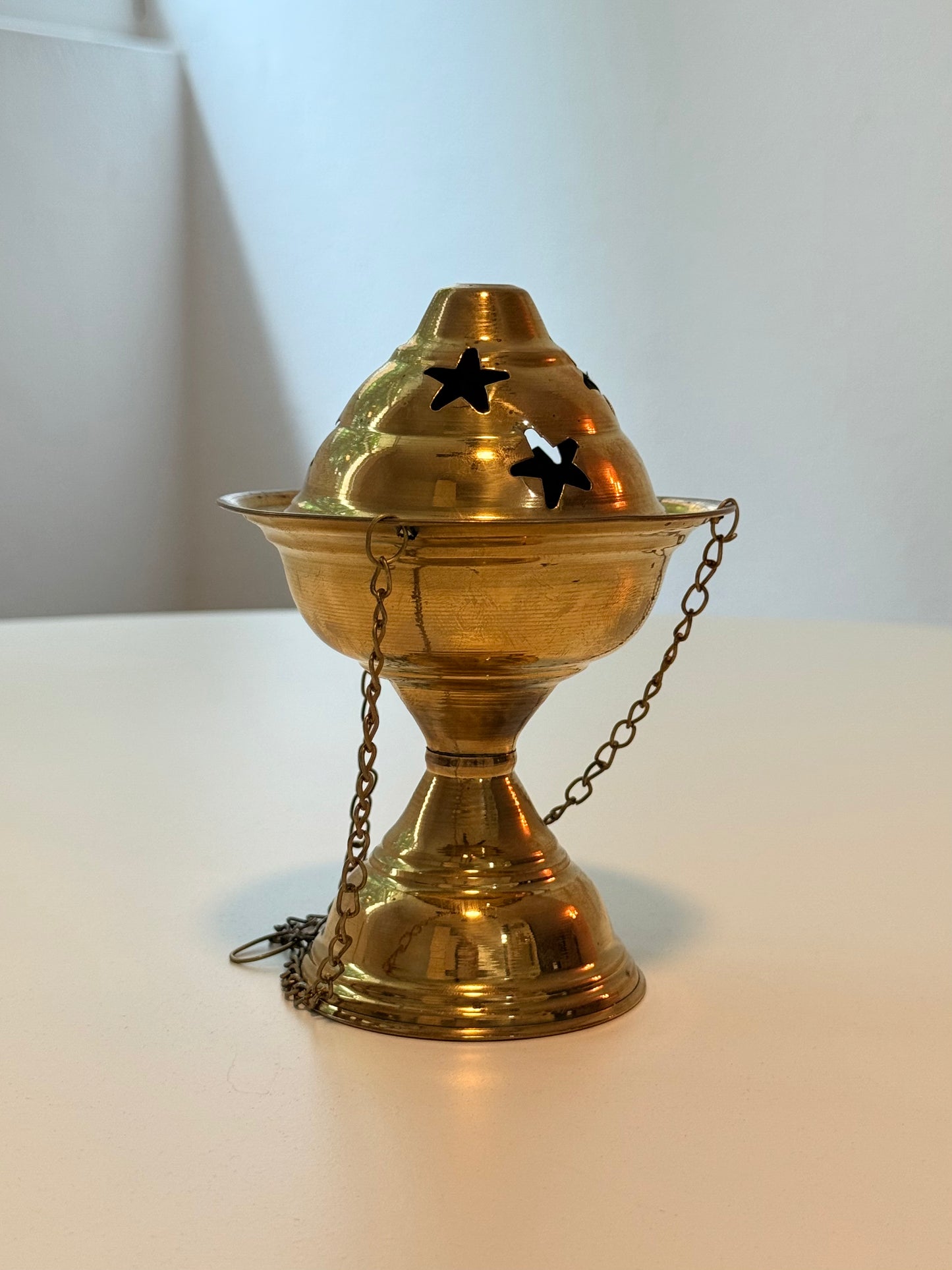 Brass Incense Burner for Smudging Lamp Resin Rituals