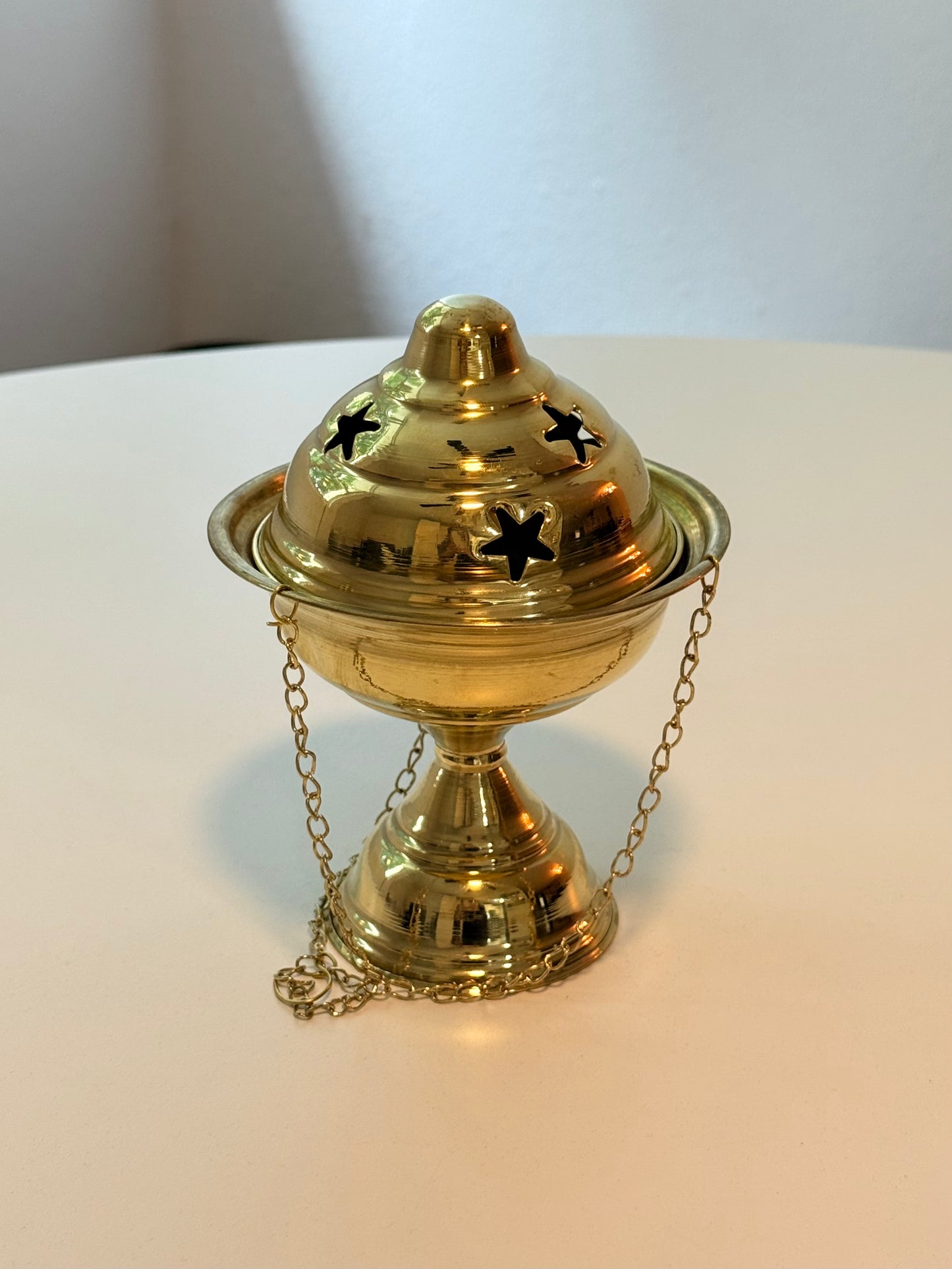 Brass Incense Burner for Smudging Lamp Resin Rituals