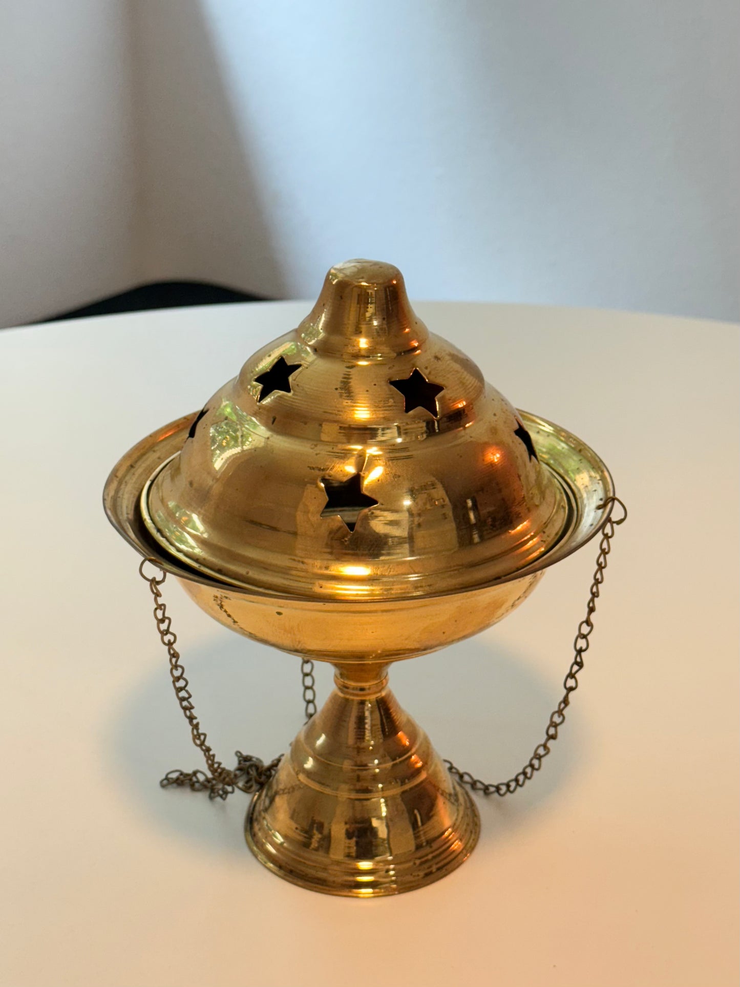 Brass Incense Burner for Smudging Lamp Resin Rituals