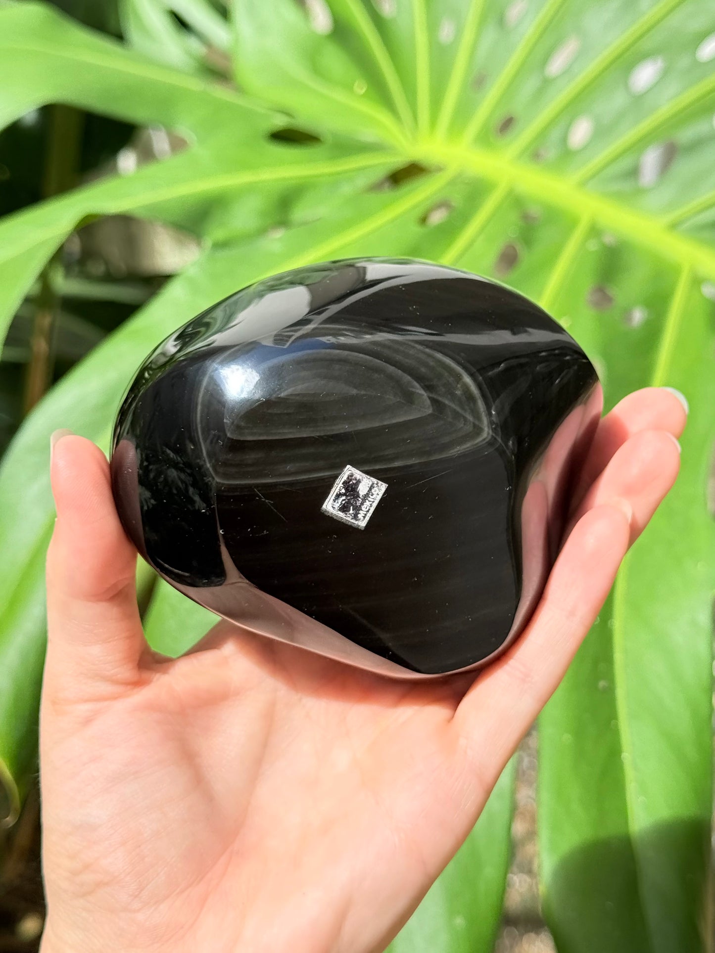 Rainbow Obsidian Heart