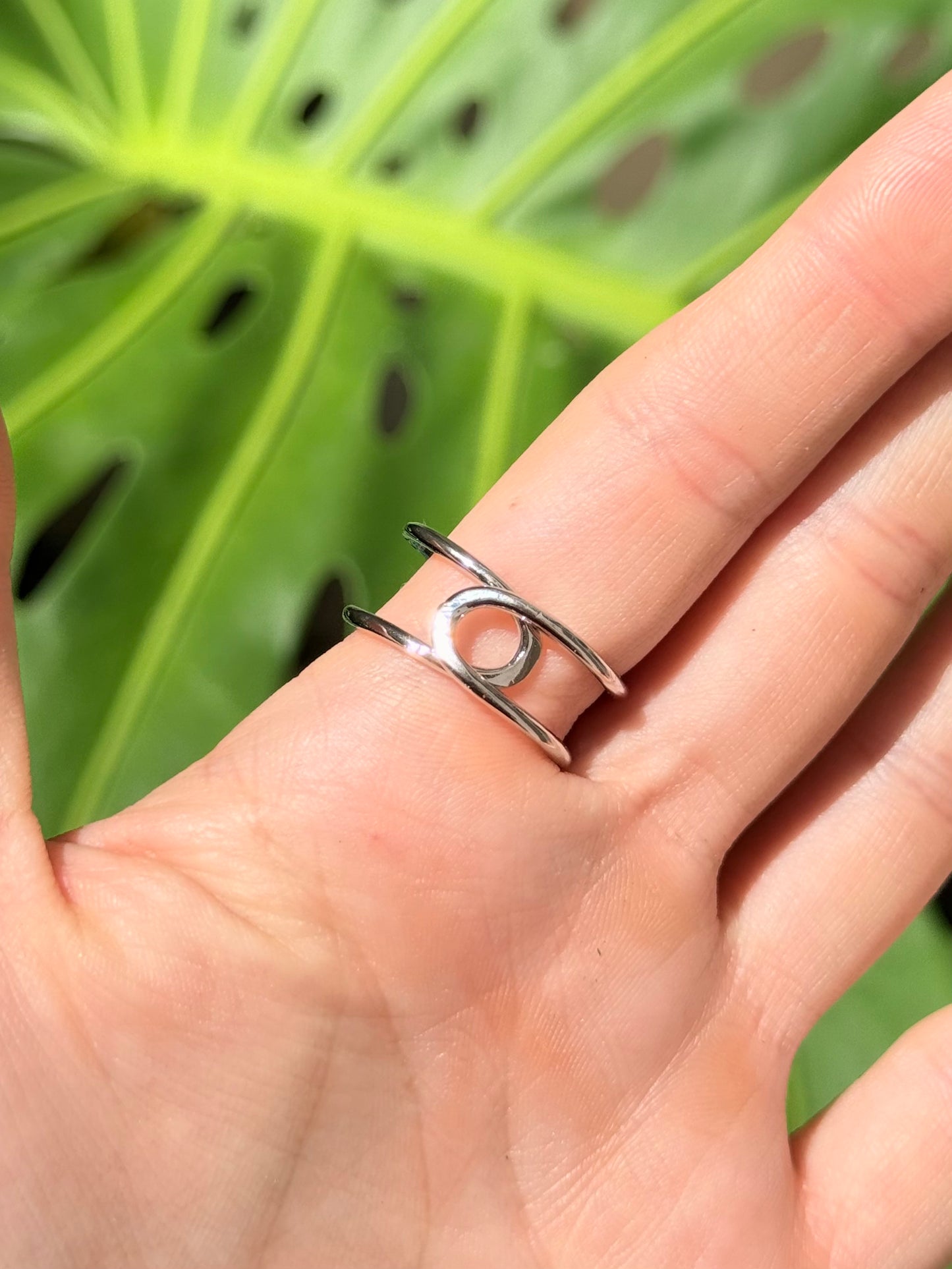 Raw Malachite ( Adjustable Ring )