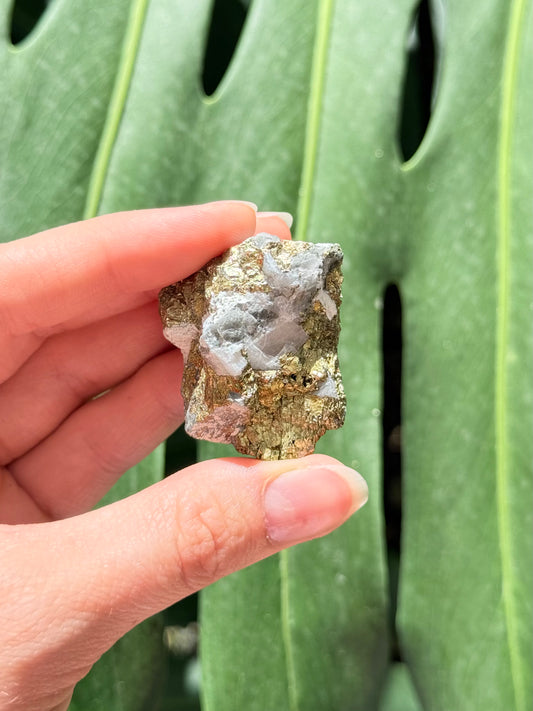 Pyrite and Calcite Stone