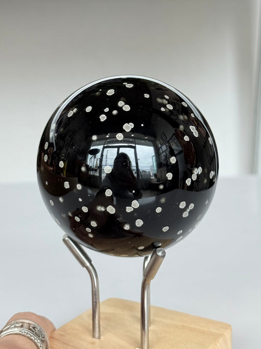 Stardust Obsidian Sphere