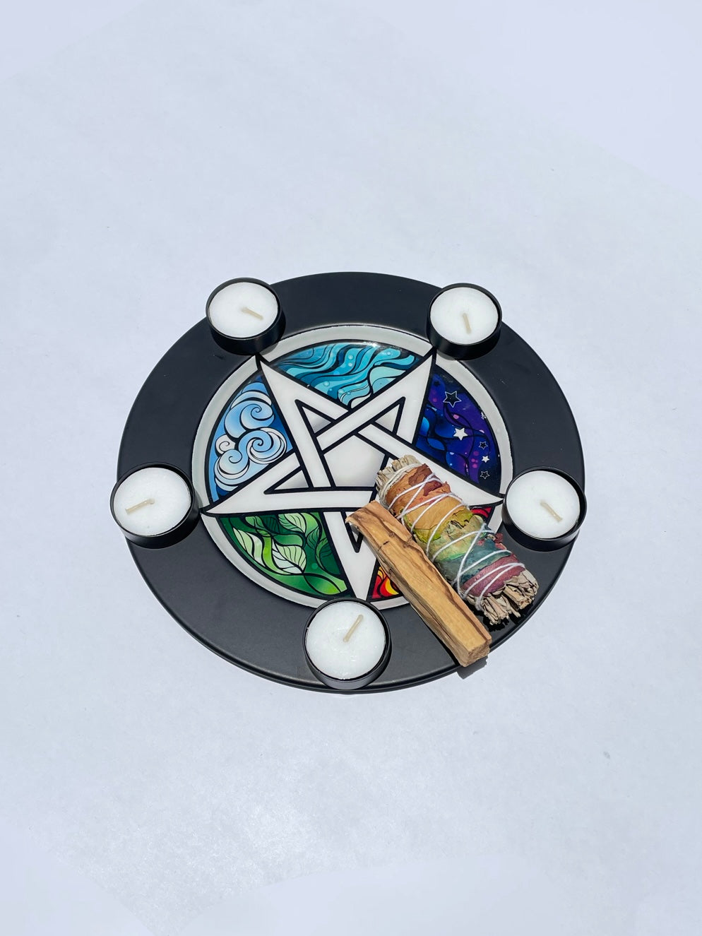 Pentagram Candle Plate