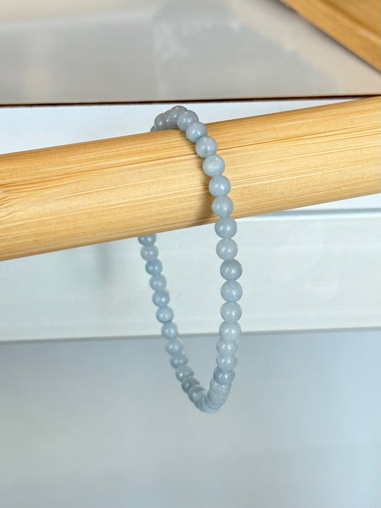 Angelite 4mm Bracelet - Perú