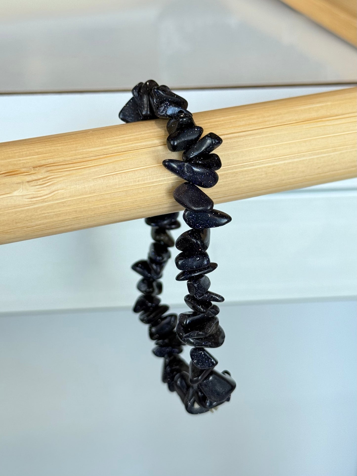 Blue Gold Stone chip Bracelet