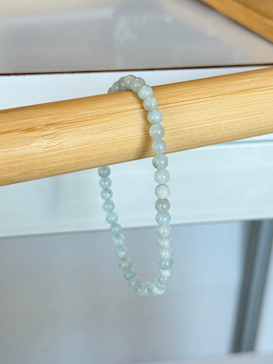 Aquamarine 4mm Bracelet