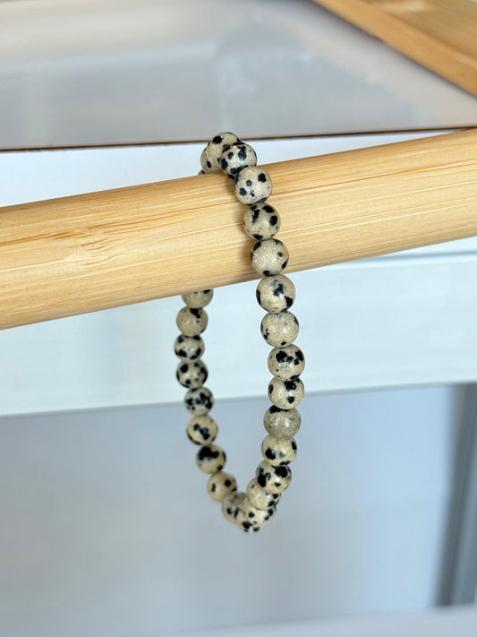 Dalmation Jasper 6mm Bracelet