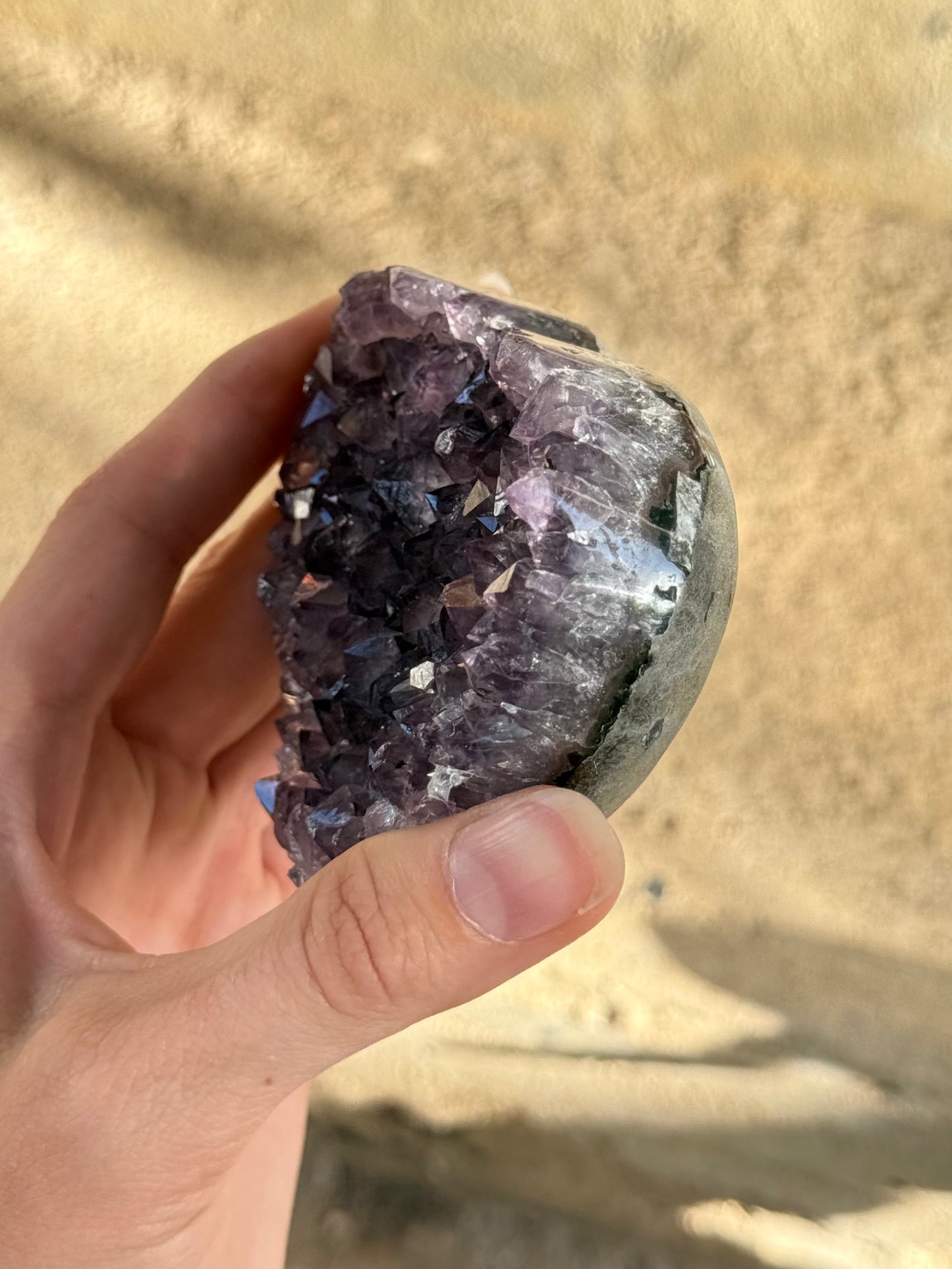 Corazón de Drusa de Amatista / Amethyst Cluster Heart