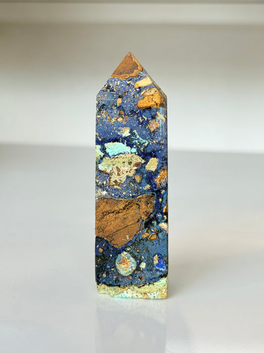 Azurite and Malachite Tower
