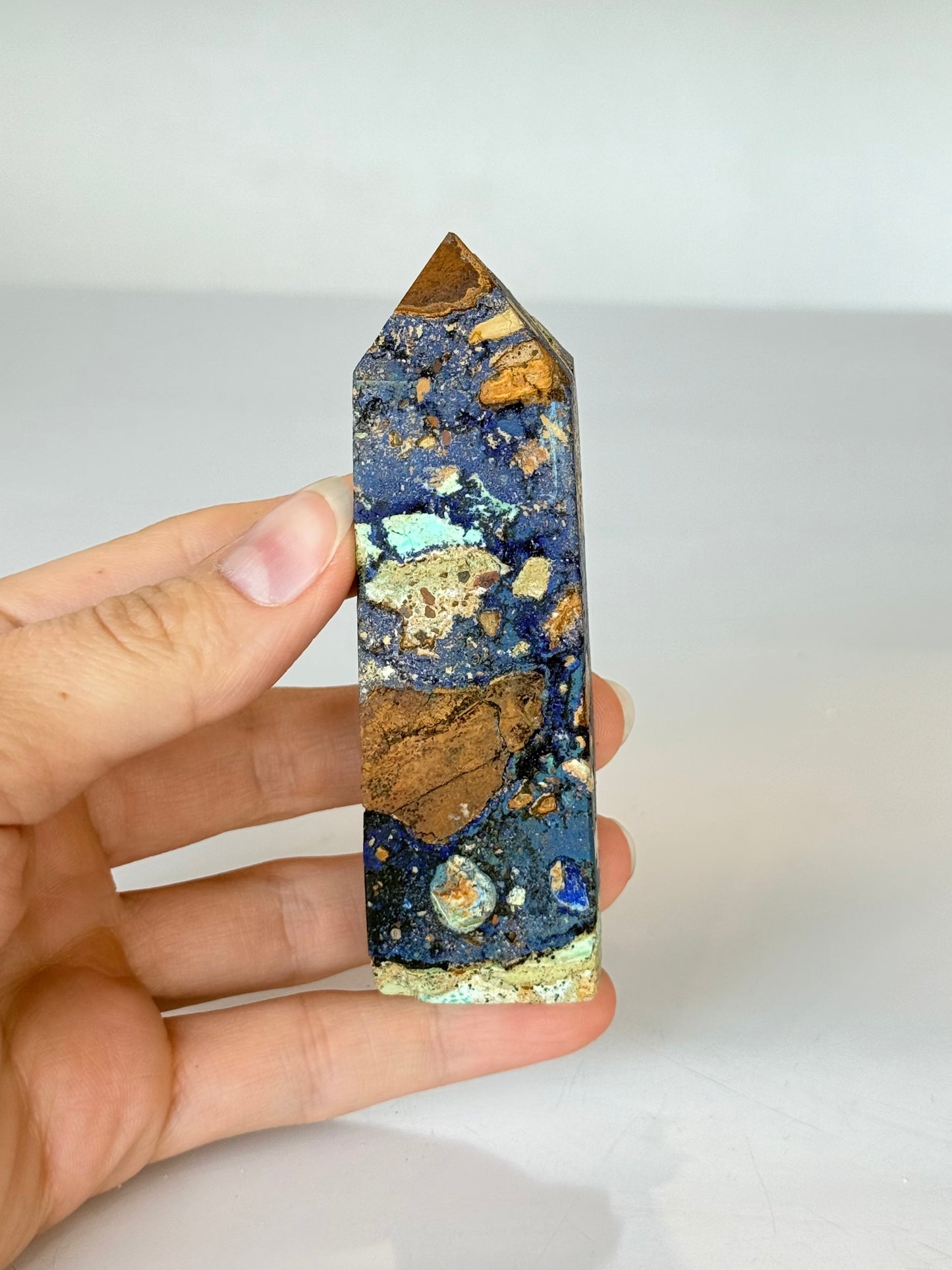 Azurite and Malachite Tower