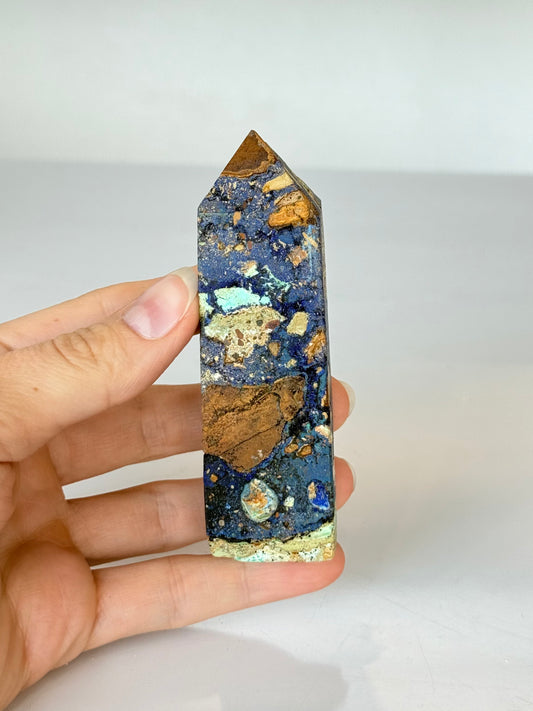 Azurite and Malachite Tower