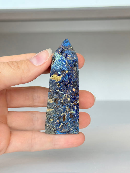 Azurite and Malachite Tower