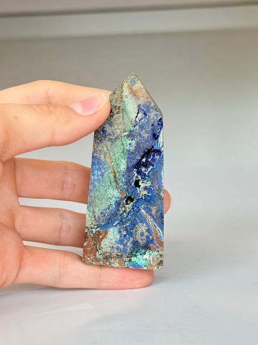 Azurite and Malachite Tower