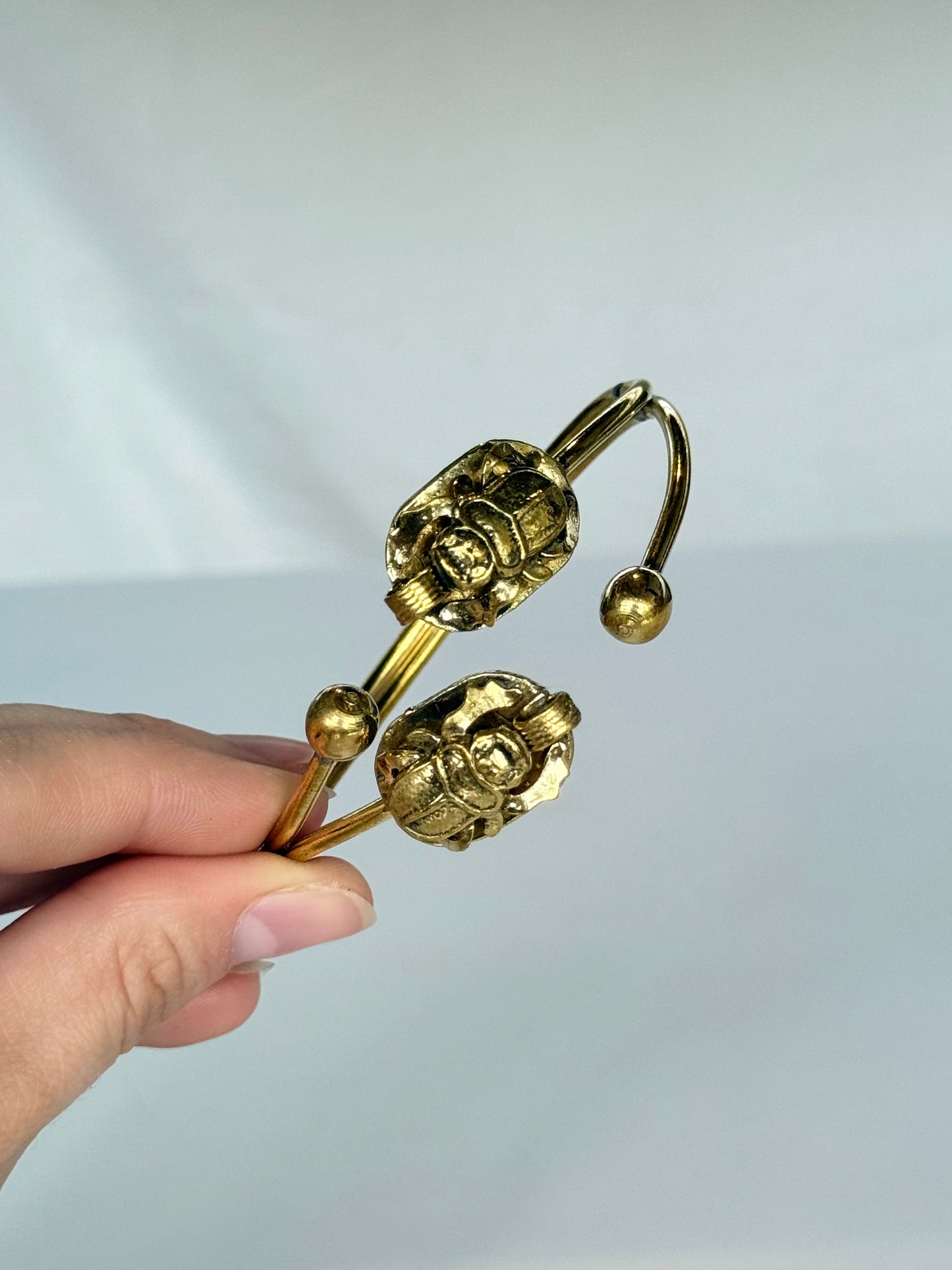Scarab Bracelet ( Brass )