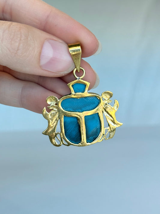 Scarab Pendnat ( Brass )