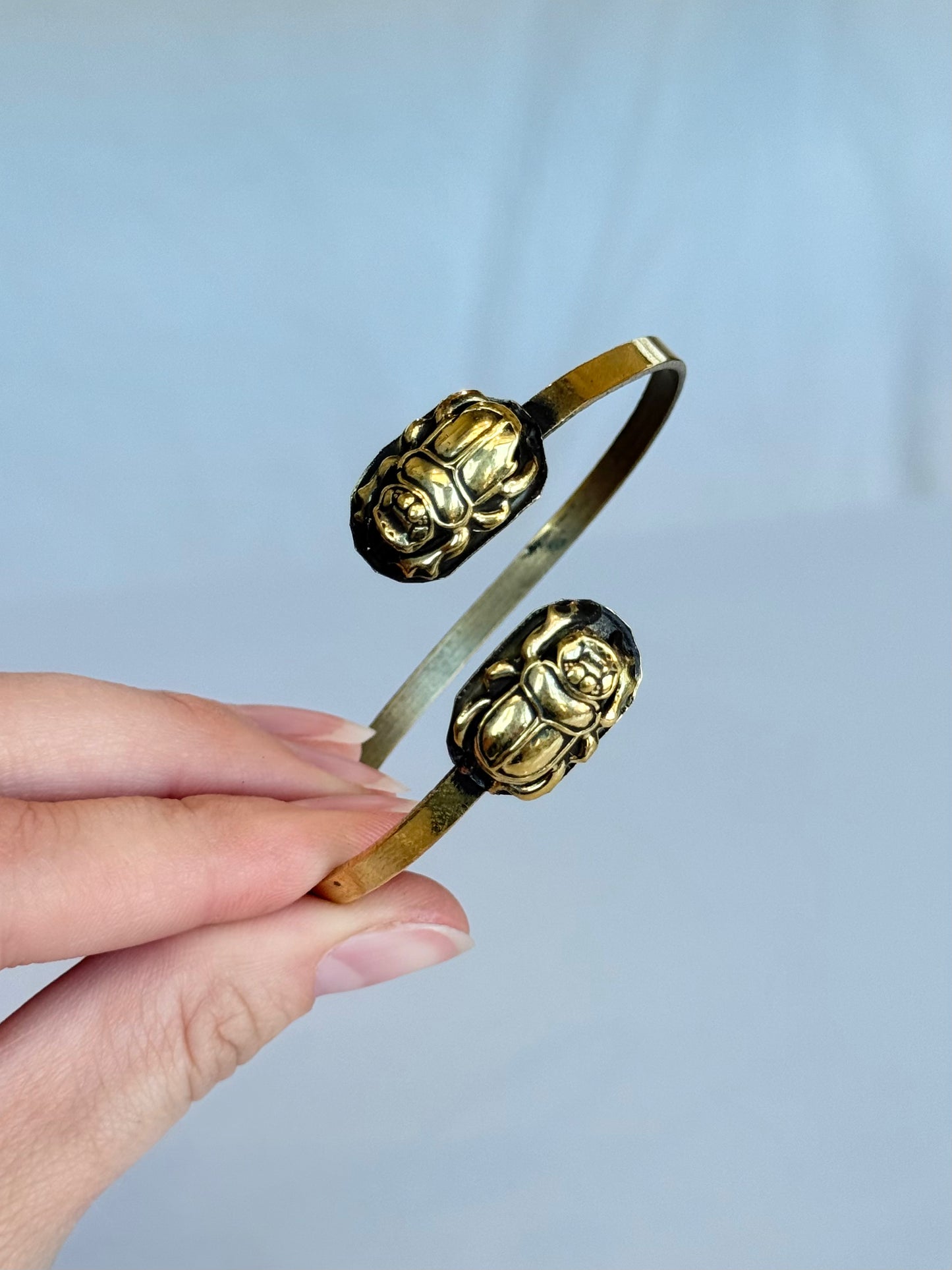 Scarab Bracelet ( Brass )