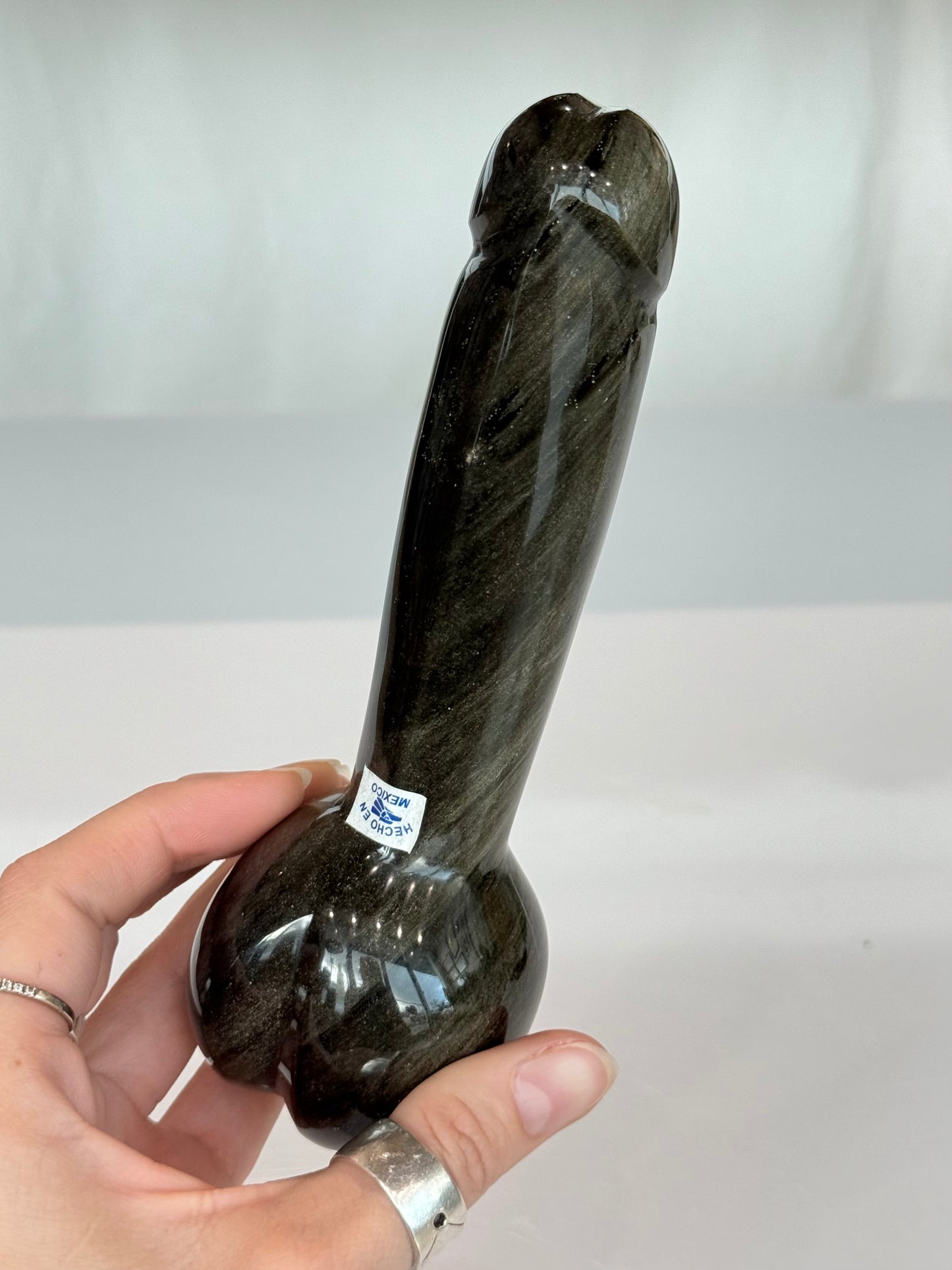 Sheen Obsidian Root Energy Sculpture