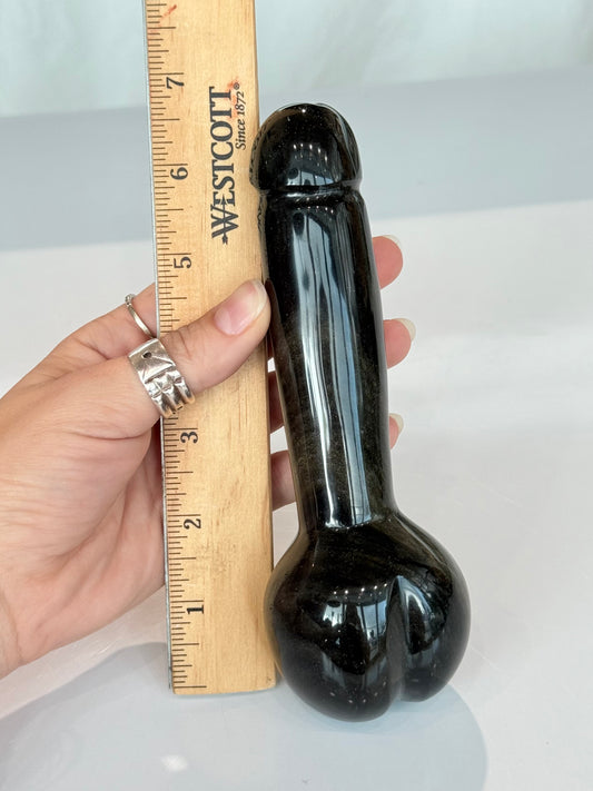 Sheen Obsidian Root Energy Sculpture