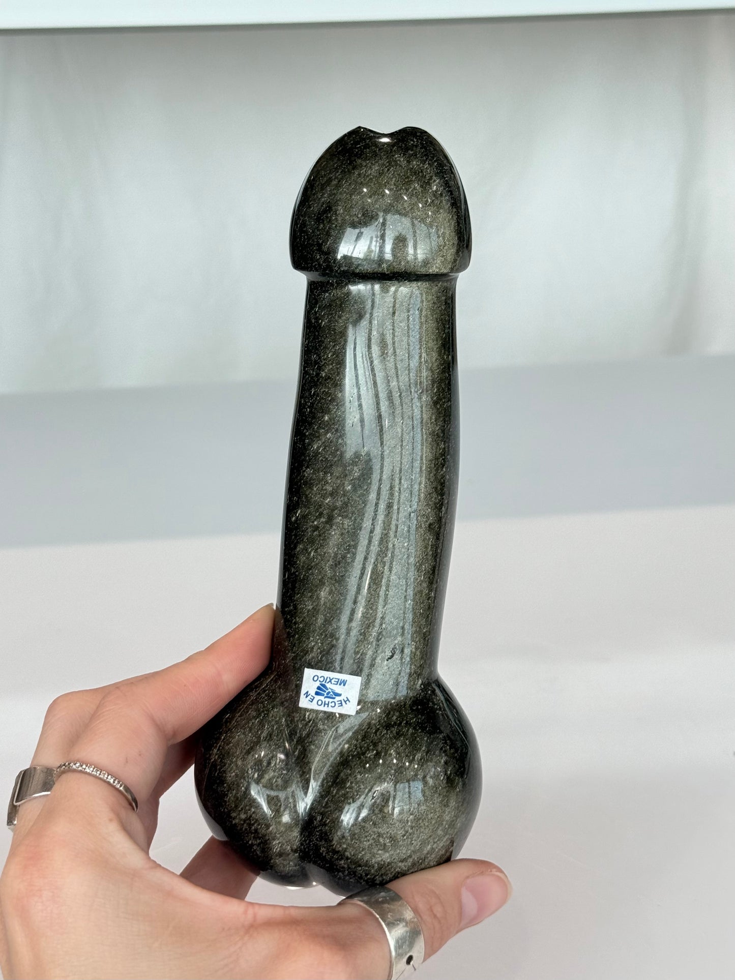 Sheen Obsidian Root Energy Sculpture