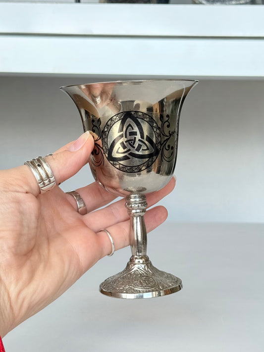 Chalice with Triquetra Symbol