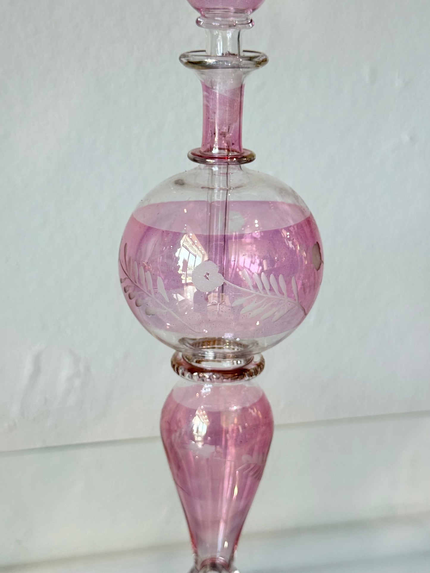 Egyptian Hand-Blown Glass Bottle