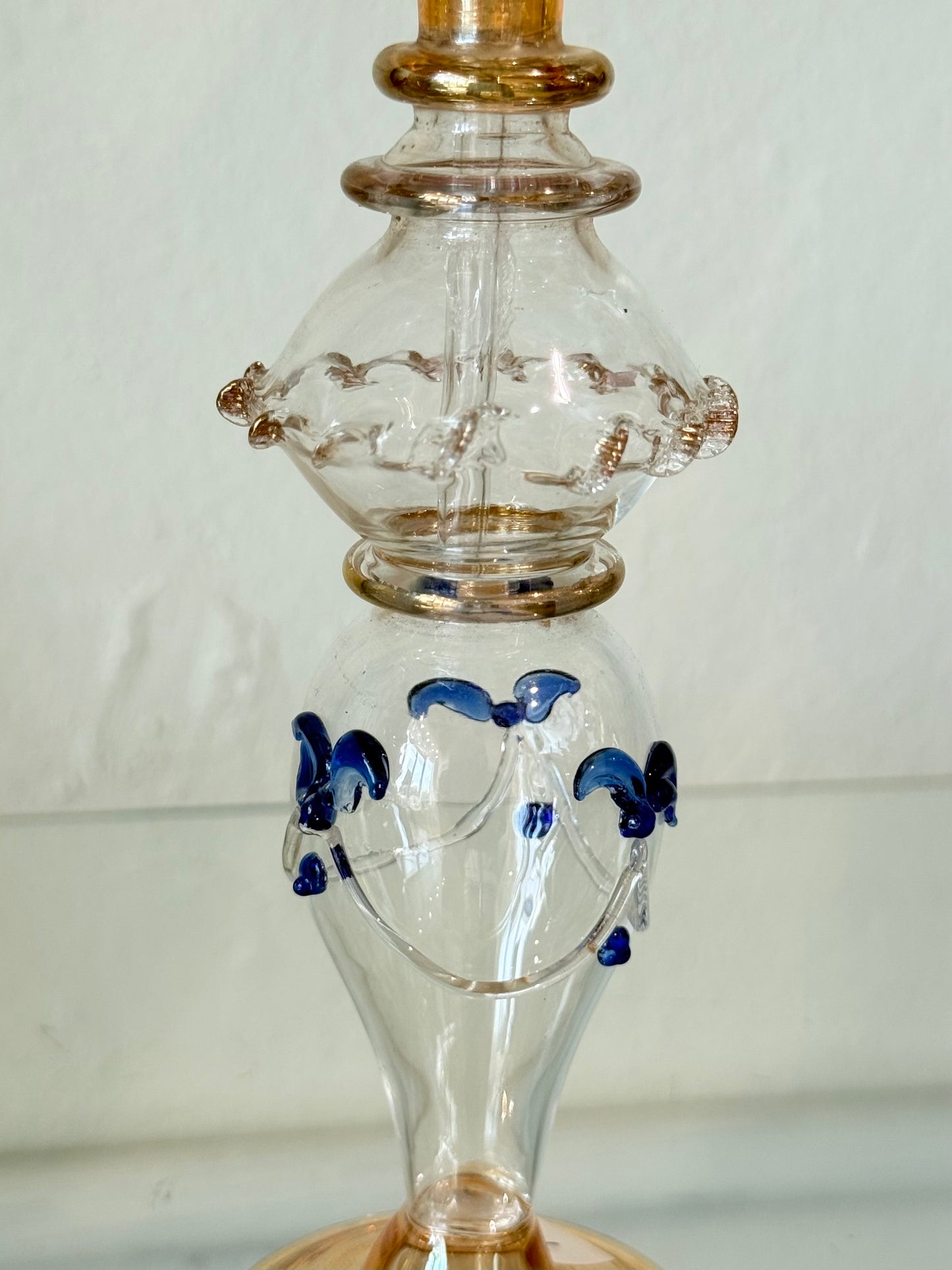 Egyptian Hand-Blown Glass Bottle