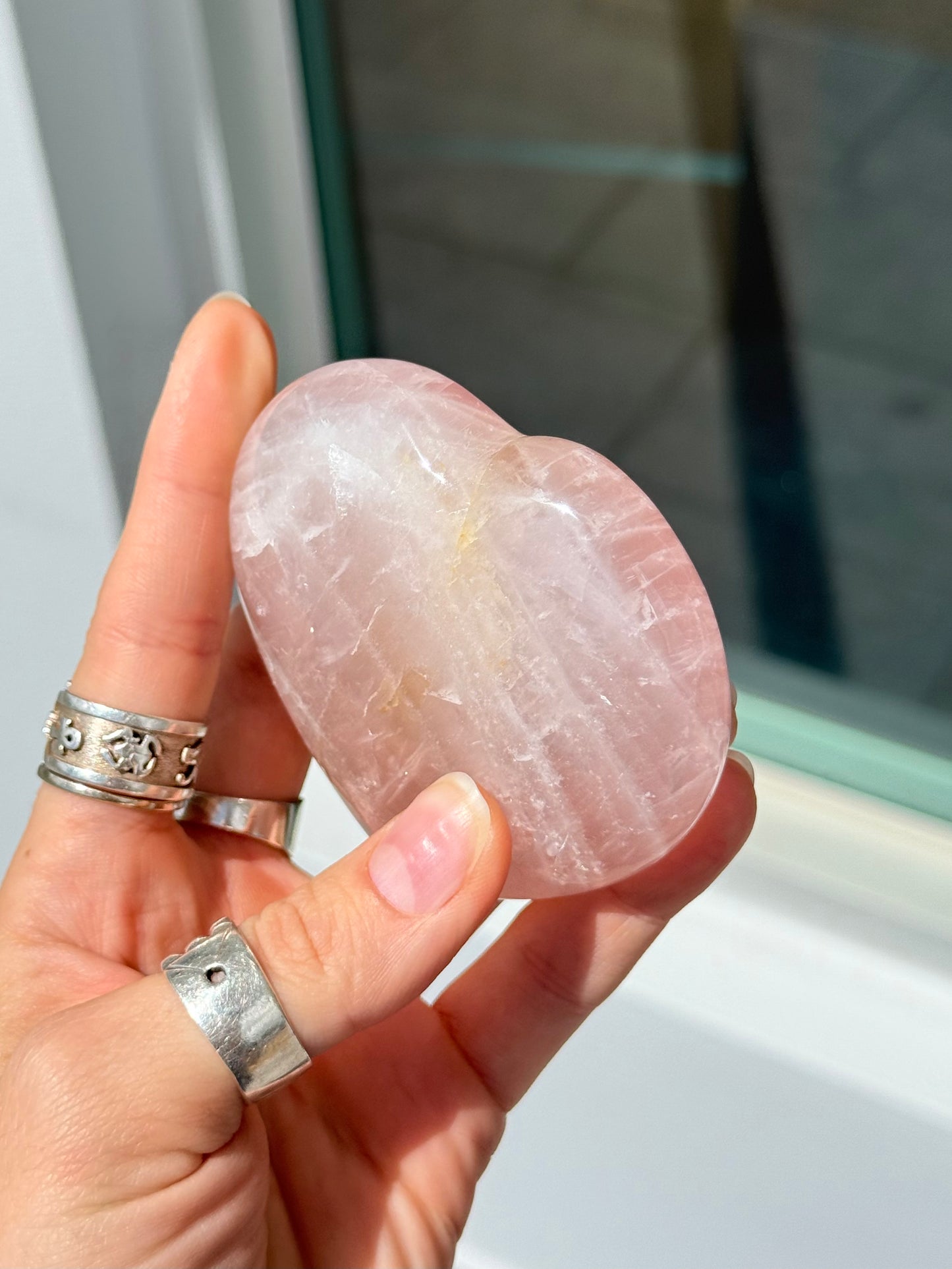 Rose Quartz Heart