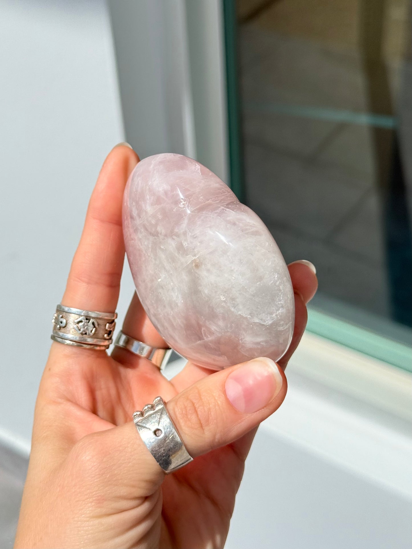 Rose Quartz Heart