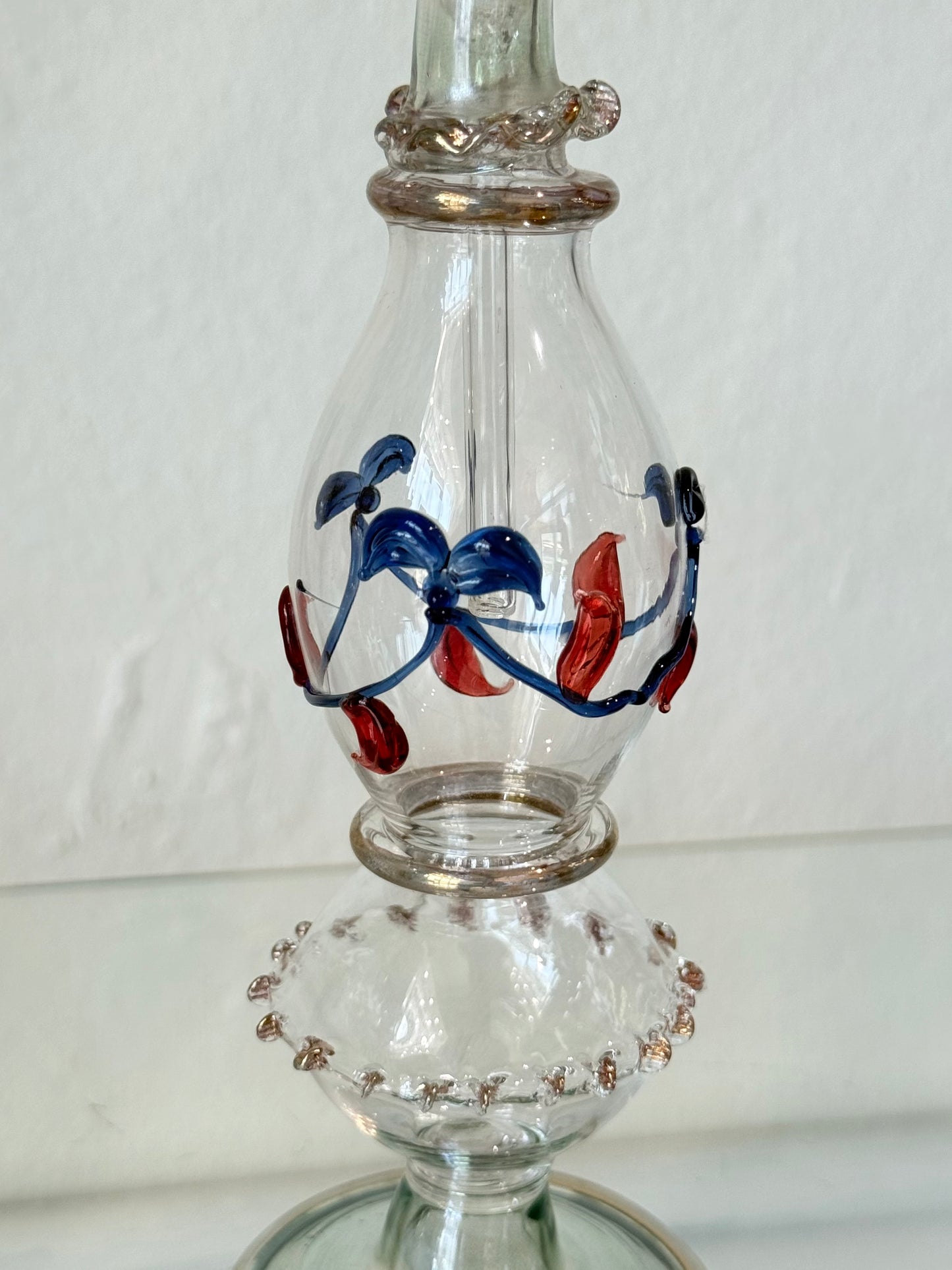 Egyptian Hand-Blown Glass Bottle