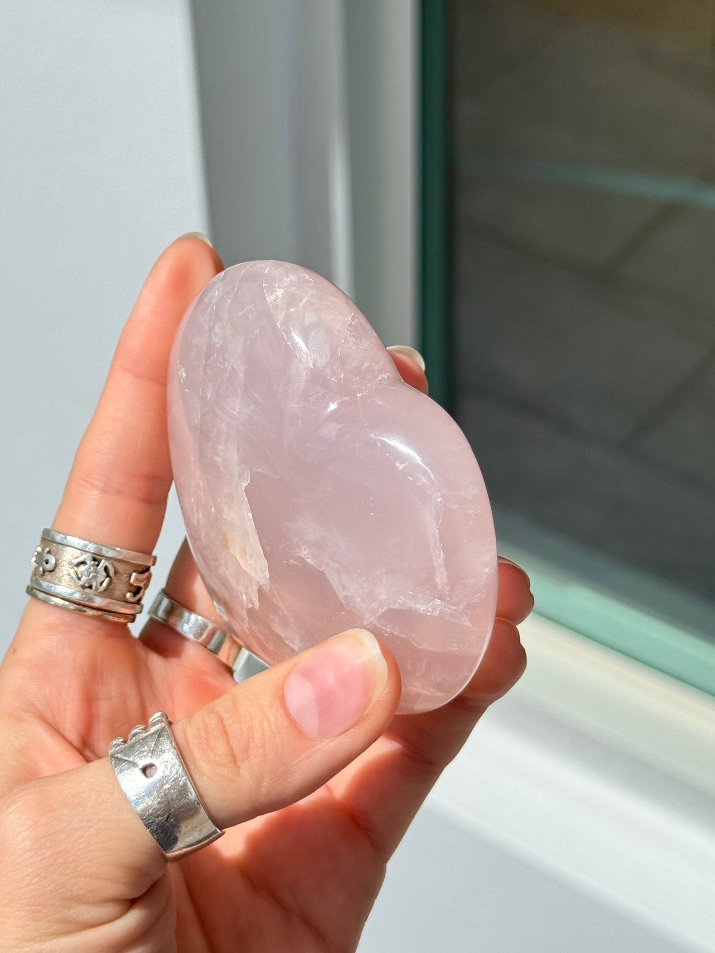 Rose Quartz Heart